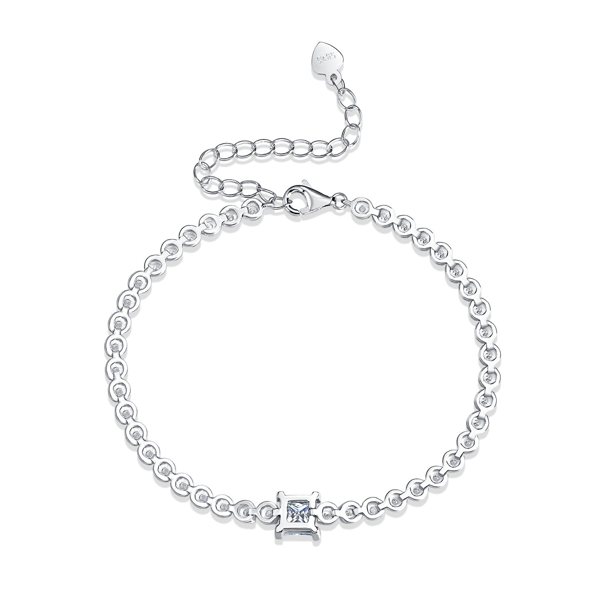 [YAS]Moissanite Bracelet 925 Sterling Silver-Bracelet-DH COMPANY-1 ct-Dreamhjewlry