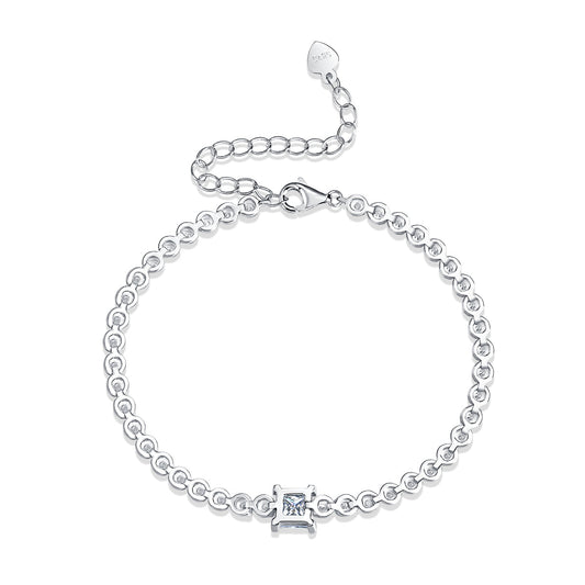 [YAS]Moissanite Bracelet 925 Sterling Silver-Bracelet-DH COMPANY-1 ct-Dreamhjewlry