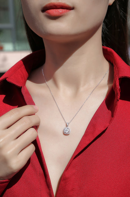 Moissanite Necklace 925 Sterling Silver-Necklace-DH COMPANY-1.0 ct-Dreamhjewlry