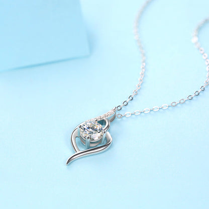 Moissanite Necklace 925 Sterling Silver-Necklace-DH COMPANY-1.0 ct-Dreamhjewlry