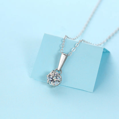 Moissanite Necklace 925 Sterling Silver-Necklace-DH COMPANY-Dreamhjewlry