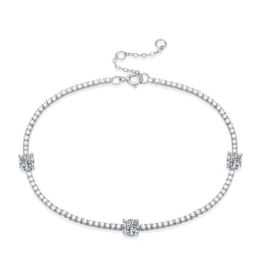 Moissanite Bracelet 925 Sterling Silver-Bracelet-DH COMPANY-1 ct-Dreamhjewlry