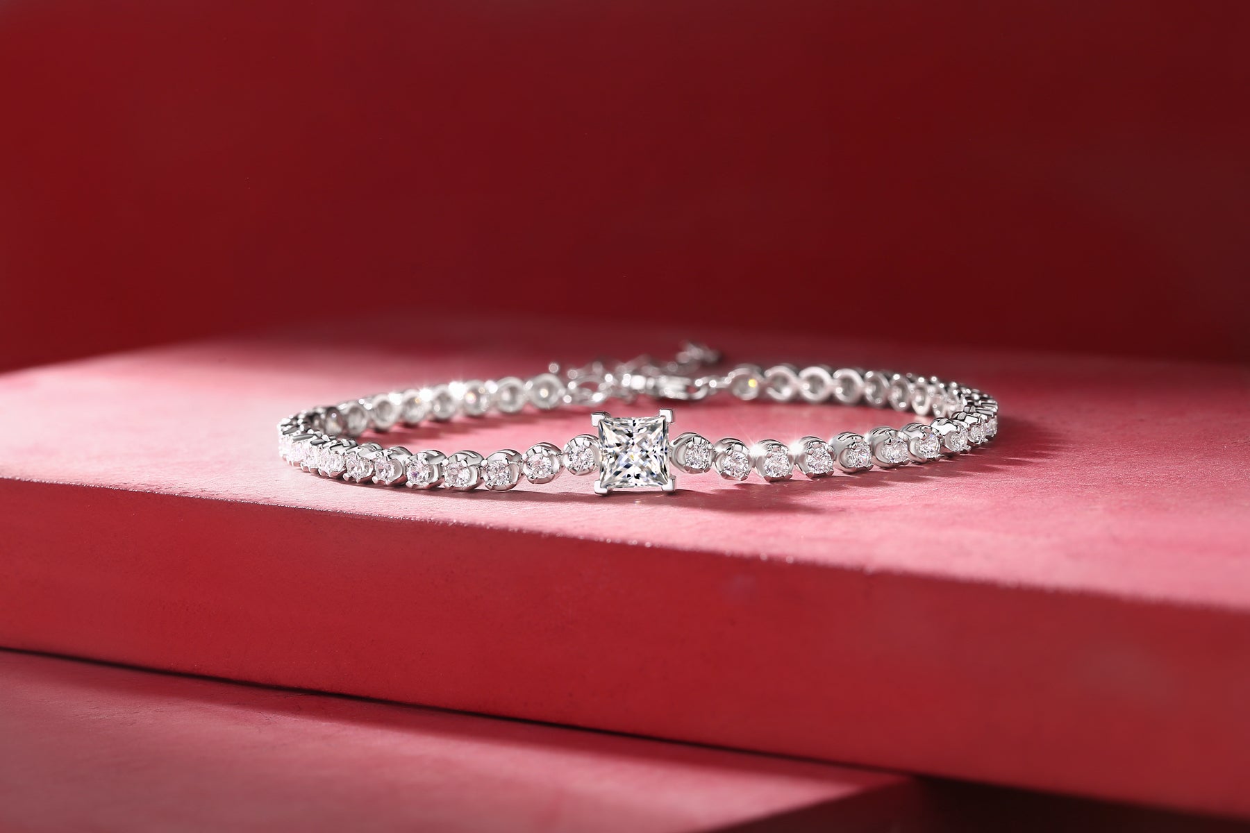 [YAS]Moissanite Bracelet 925 Sterling Silver-Bracelet-DH COMPANY-1 ct-Dreamhjewlry