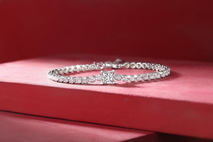 [YAS]Moissanite Bracelet 925 Sterling Silver-Bracelet-DH COMPANY-1 ct-Dreamhjewlry
