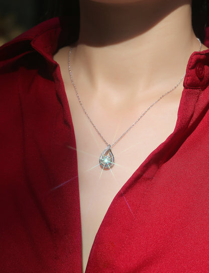 Moissanite Necklace 925 Sterling Silver-Necklace-DH COMPANY-1.0 ct-Dreamhjewlry
