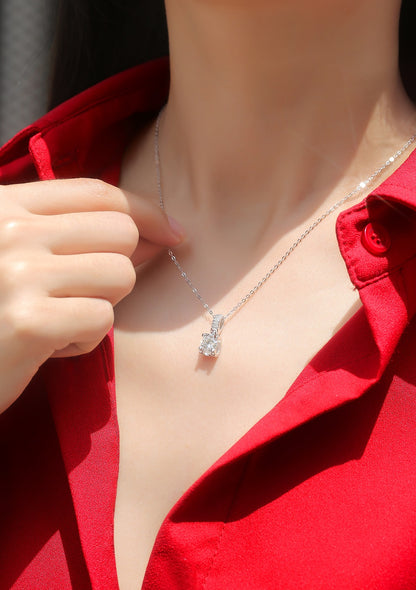 Moissanite Necklace 925 Sterling Silver-Necklace-DH COMPANY-1.0 ct-Dreamhjewlry