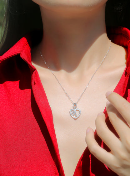Moissanite Necklace 925 Sterling Silver-Necklace-DH COMPANY-0.5 ct-Dreamhjewlry