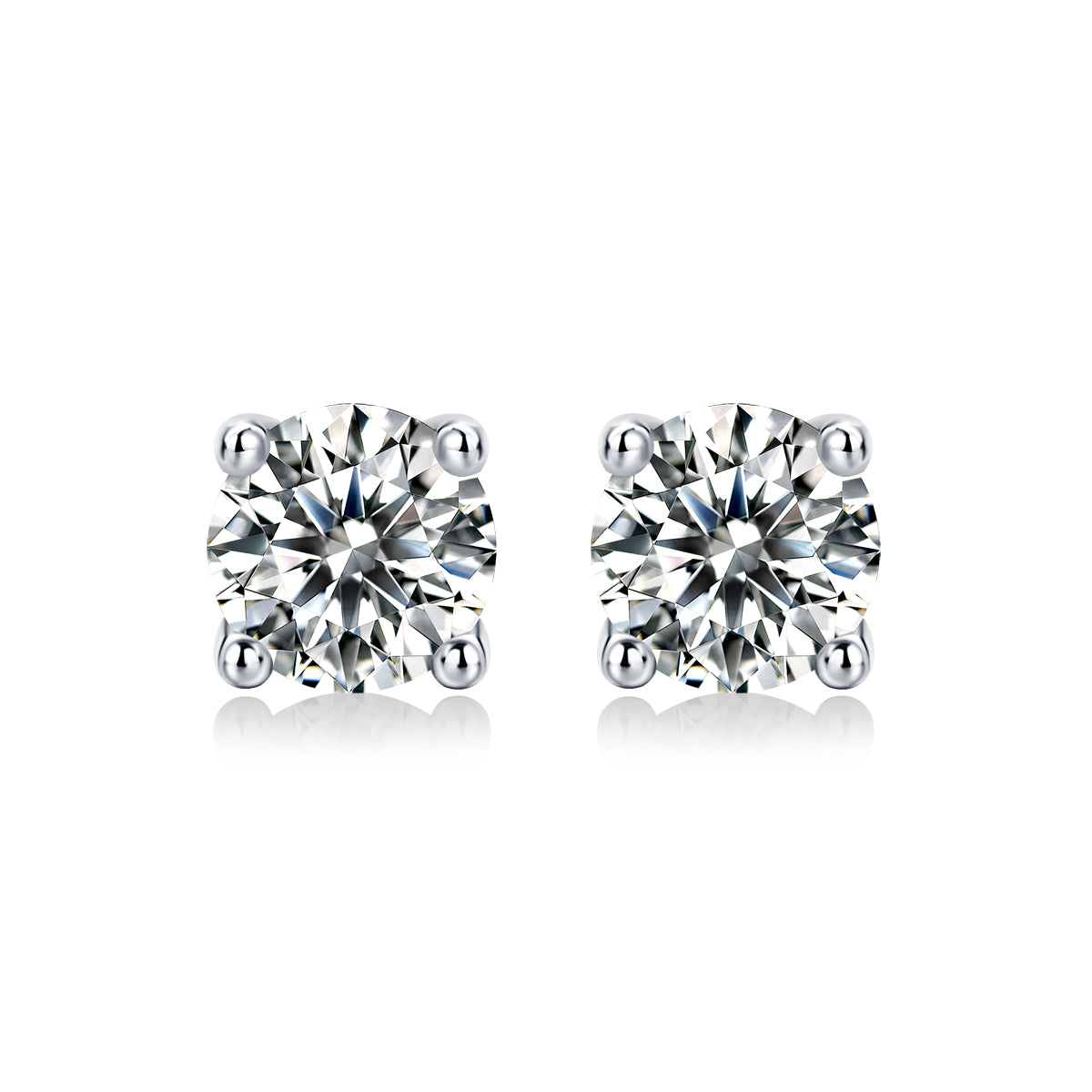 [Unique] [#51]Moissanite Earrings 925 Sterling Silver