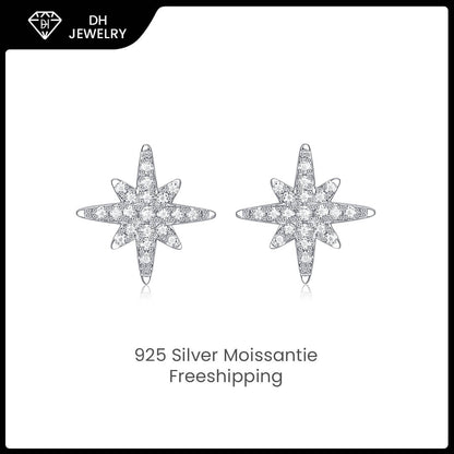 Moissanite Earrings 925 Sterling Silver-Earrings-DH COMPANY-0.5 ct-Dreamhjewlry
