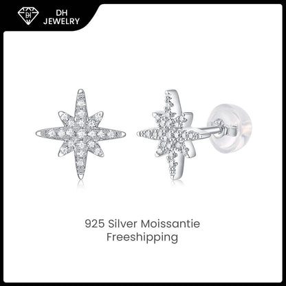 Moissanite Earrings 925 Sterling Silver-Earrings-DH COMPANY-0.5 ct-Dreamhjewlry