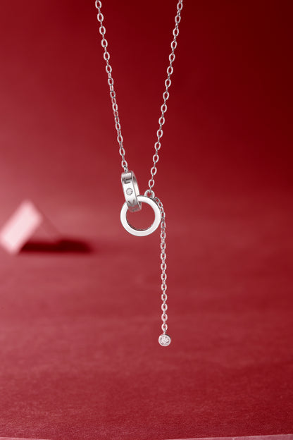 Moissanite Necklace 925 Sterling Silver-Necklace-DH COMPANY-1.0 ct-Dreamhjewlry