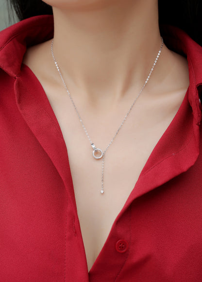 Moissanite Necklace 925 Sterling Silver-Necklace-DH COMPANY-1.0 ct-Dreamhjewlry