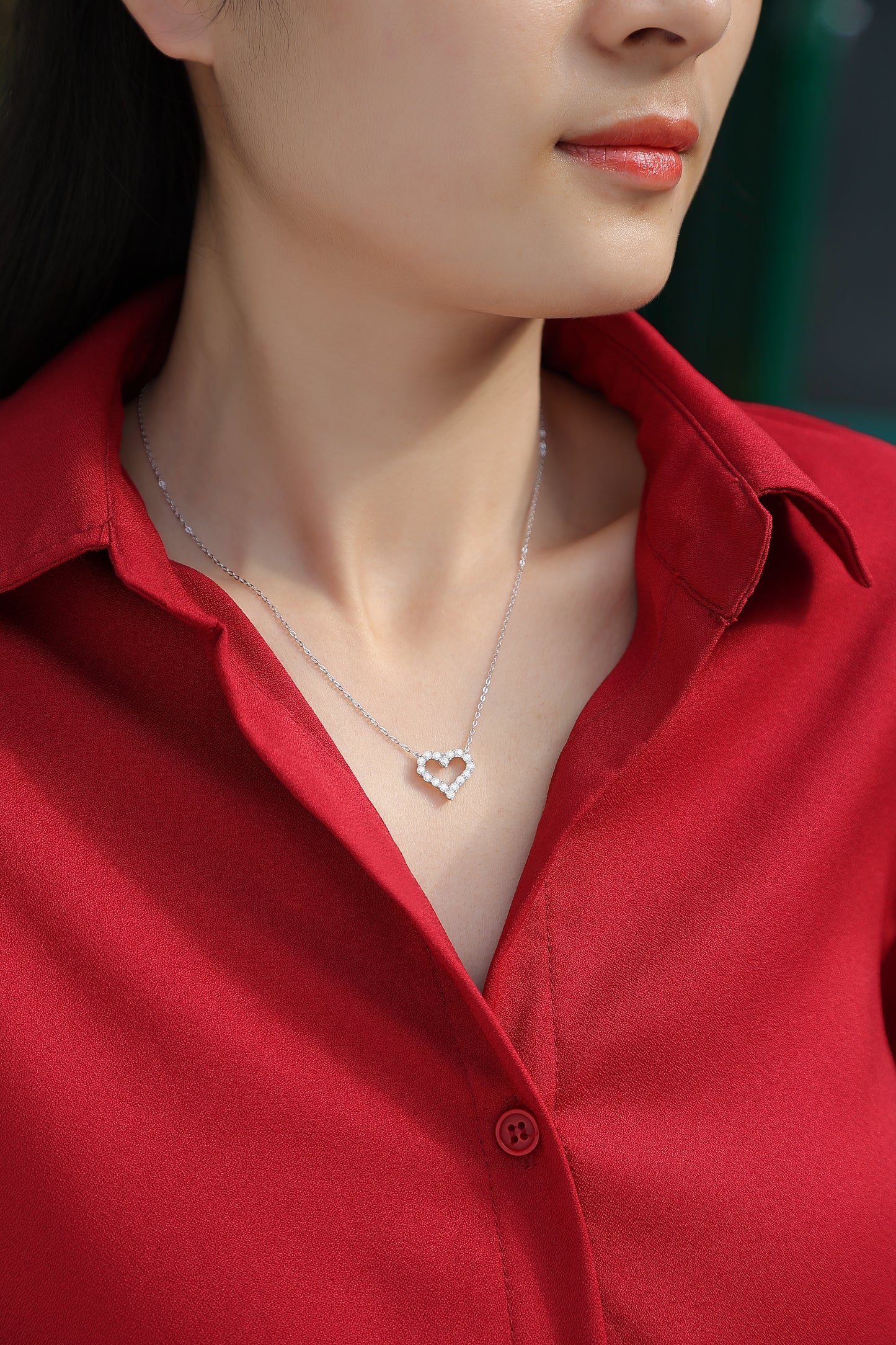 Moissanite Necklace 925 Sterling Silver-Necklace-DH COMPANY-1.0 ct-Dreamhjewlry