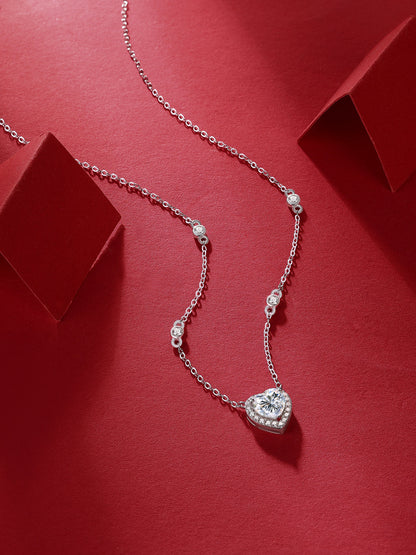 Moissanite Necklace 925 Sterling Silver-Necklace-DH COMPANY-1.0 ct-Dreamhjewlry