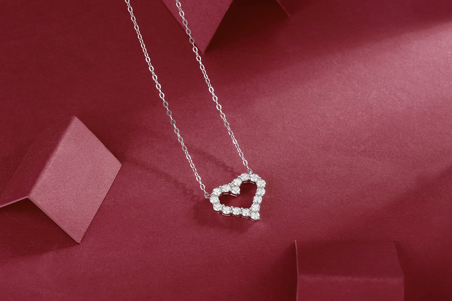 Moissanite Necklace 925 Sterling Silver-Necklace-DH COMPANY-1.0 ct-Dreamhjewlry