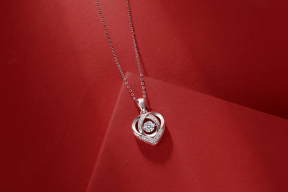 Moissanite Necklace 925 Sterling Silver-Necklace-DH COMPANY-0.5 ct-Dreamhjewlry