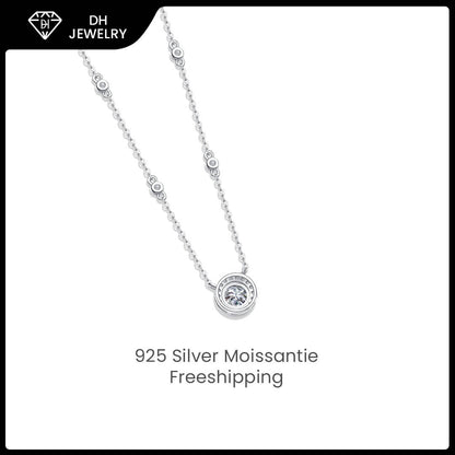 Moissanite Necklace 925 Sterling Silver-Necklace-DH COMPANY-1.0 ct-Dreamhjewlry