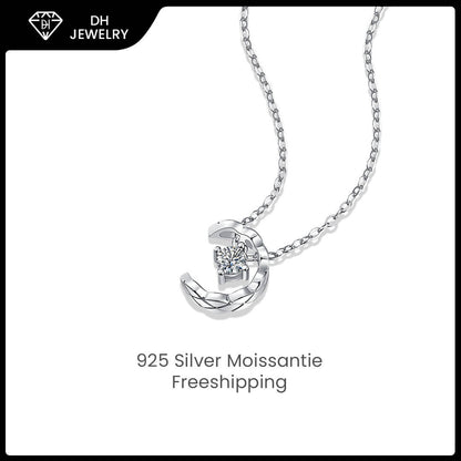 Moissanite Necklace 925 Sterling Silver-Necklace-DH COMPANY-1.0 ct-Dreamhjewlry