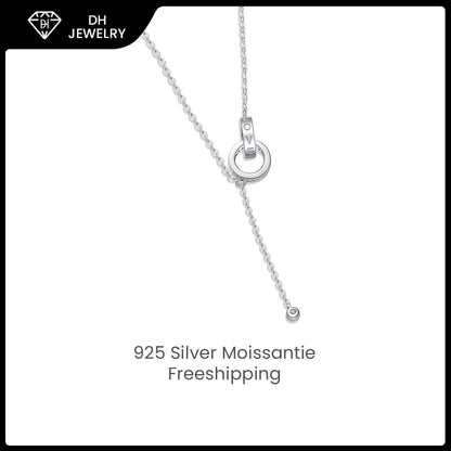 Moissanite Necklace 925 Sterling Silver-Necklace-DH COMPANY-1.0 ct-Dreamhjewlry