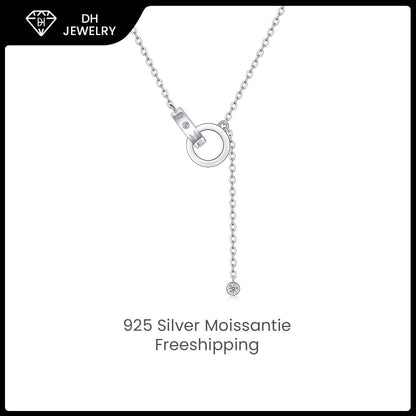 Moissanite Necklace 925 Sterling Silver-Necklace-DH COMPANY-1.0 ct-Dreamhjewlry