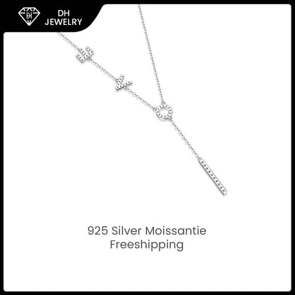 Moissanite Necklace 925 Sterling Silver-Necklace-DH COMPANY-1.0 ct-Dreamhjewlry