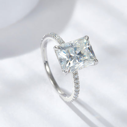 Radium Moissanite Engagement Ring 8*10mm