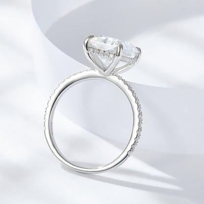 Radium Moissanite Engagement Ring 8*10mm