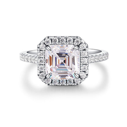 Asscher Cut Engagement Ring