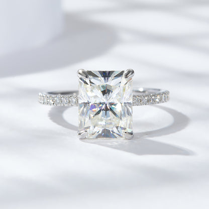 Radium Moissanite Engagement Ring 8*10mm