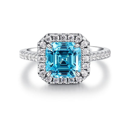 Asscher Cut Engagement Ring