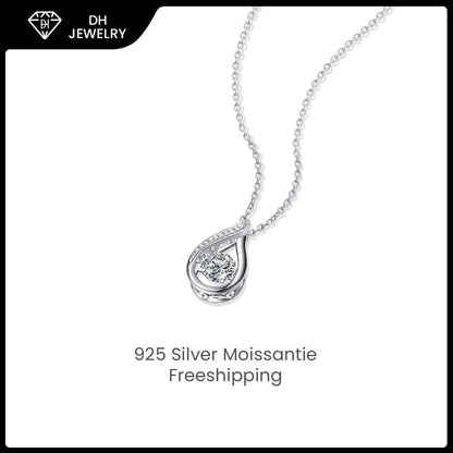 Moissanite Necklace 925 Sterling Silver-Necklace-DH COMPANY-1.0 ct-Dreamhjewlry