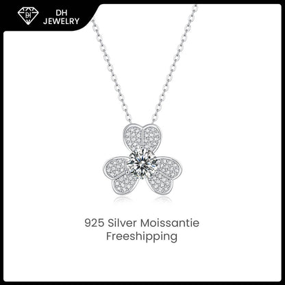 Moissanite Necklace 925 Sterling Silver-Necklace-DH COMPANY-1.0 ct-Dreamhjewlry