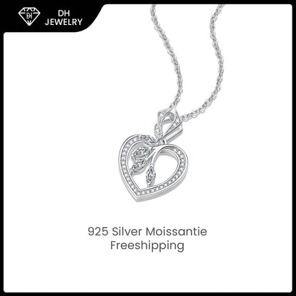Moissanite Necklace 925 Sterling Silver-Necklace-DH COMPANY-0.5 ct-Dreamhjewlry