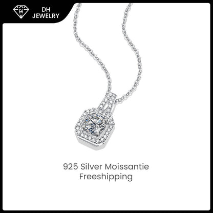 Moissanite Necklace 925 Sterling Silver-Necklace-DH COMPANY-1.0 ct-Dreamhjewlry
