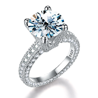 Moissanite Engagement Ring S925 5ct
