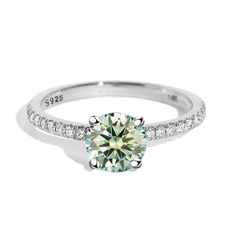 Round Brilliant Moissanite Engagement Ring