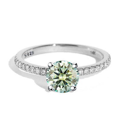 Moissanite Engagement Diamond Ring 4 Prog