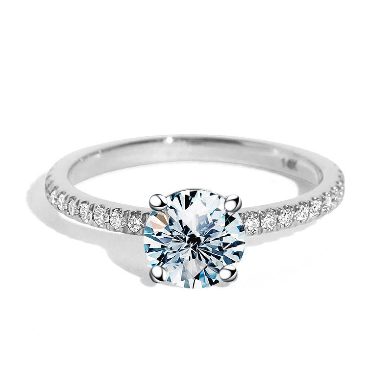 Round Brilliant Moissanite Engagement Ring