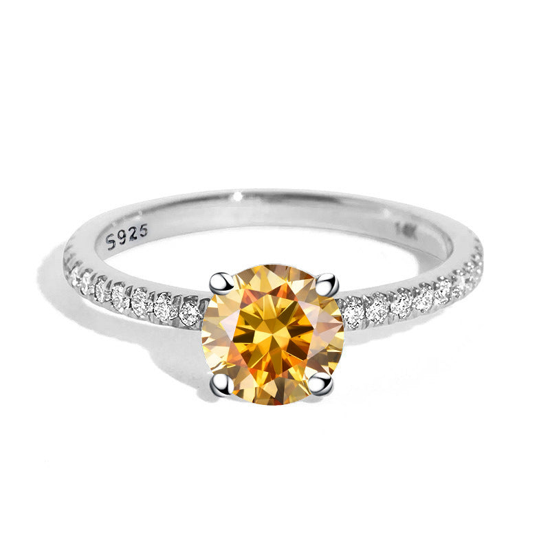 Round Brilliant Moissanite Engagement Ring