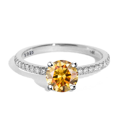 Moissanite Engagement Diamond Ring 4 Prog
